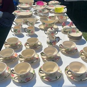 1940’s Franciscan hand decorated dinnerware